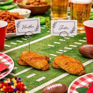 Chicken Wing Place Card Holder, Game Day Food Label / Photo Holder - Handmade